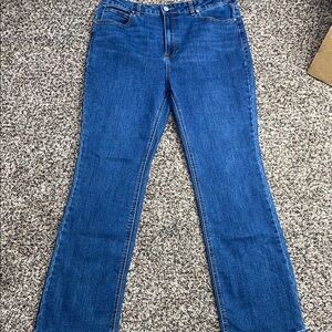 OAT New York Classic Blue Women's Straight Leg Denim Jeans Size 12 | NWOT